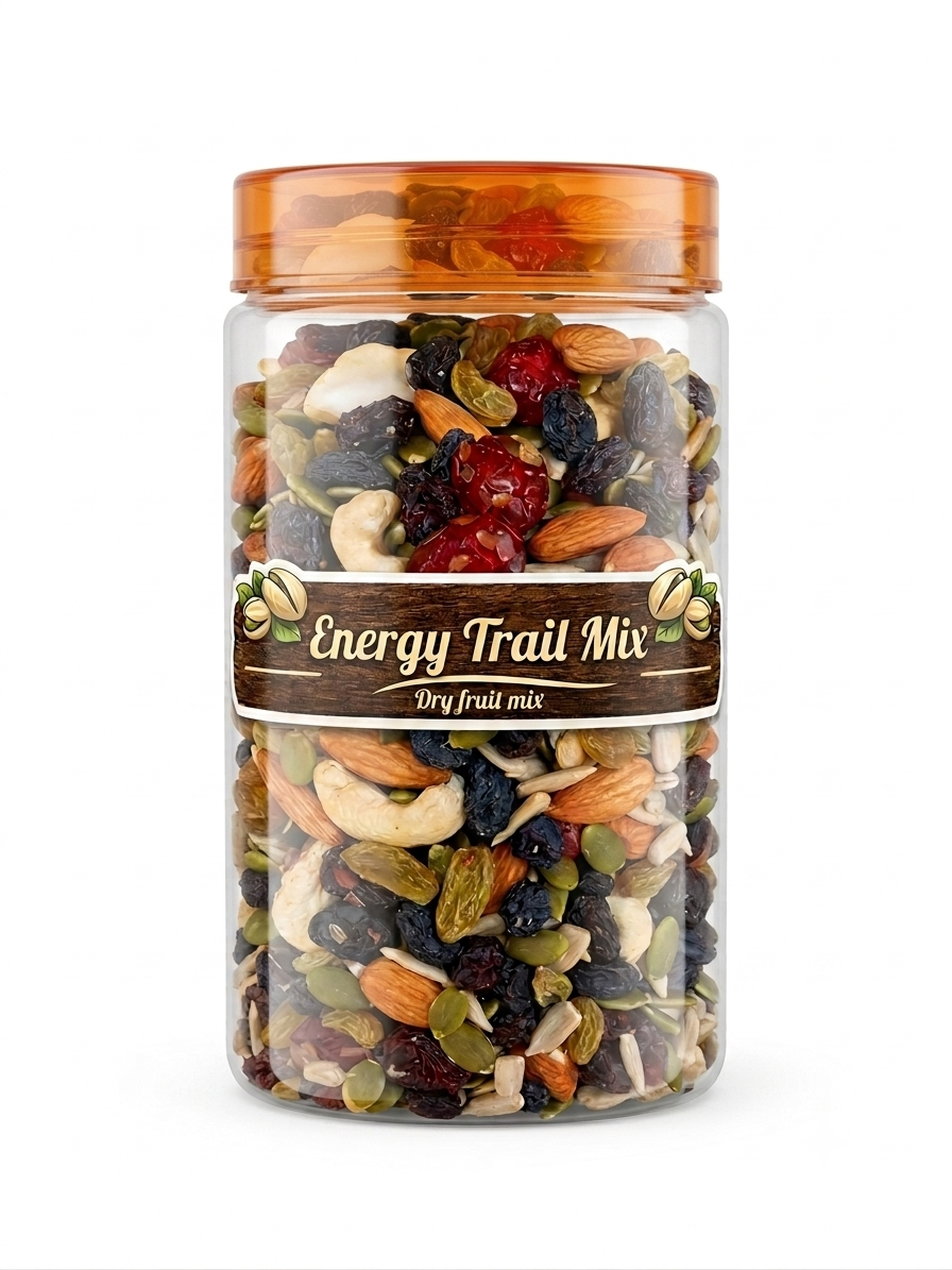 Energy Trail Mix – 500 g Jar | Premium Nuts & Berries Blend