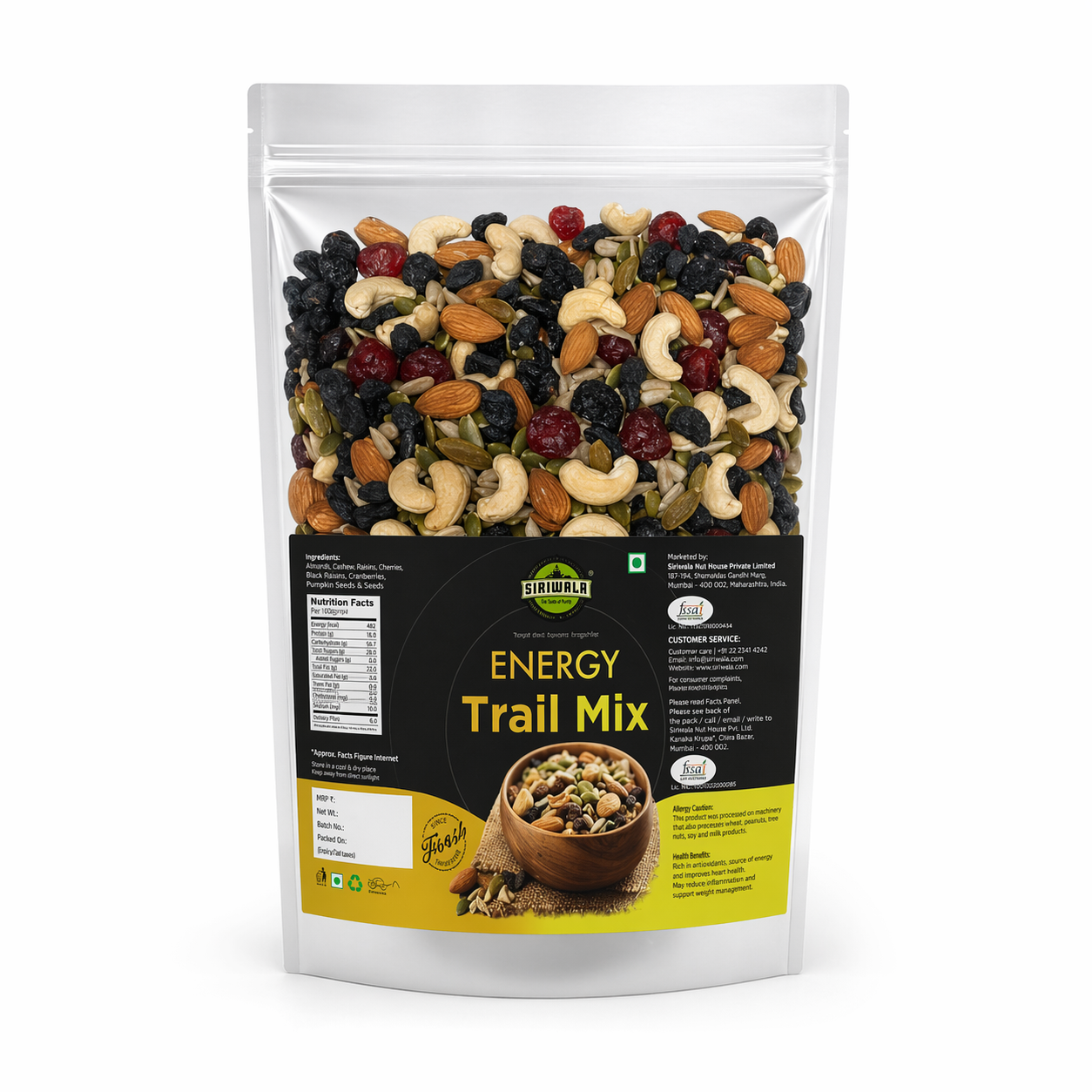 Energy Trail Mix – 1 Kg | Bulk Premium Nuts Blend