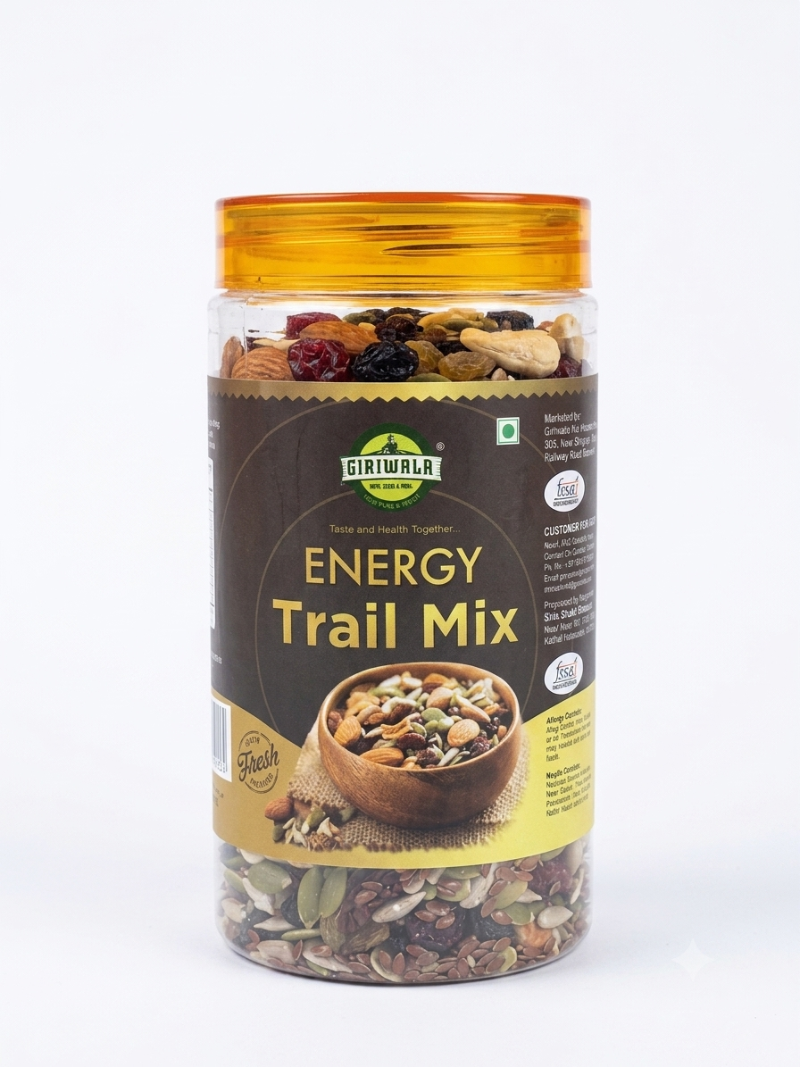 Energy Trail Mix – 500 g Jar | Premium Nuts & Berries Blend