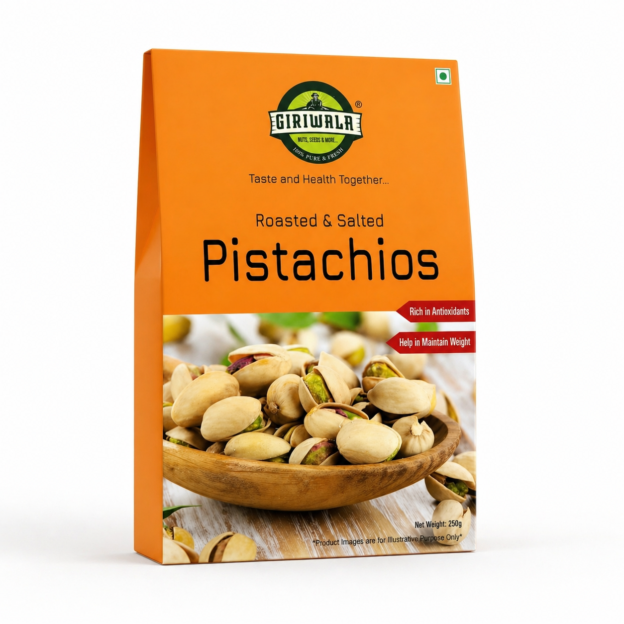 Roasted & Salted Pistachios – 250 g | Premium Pista Box