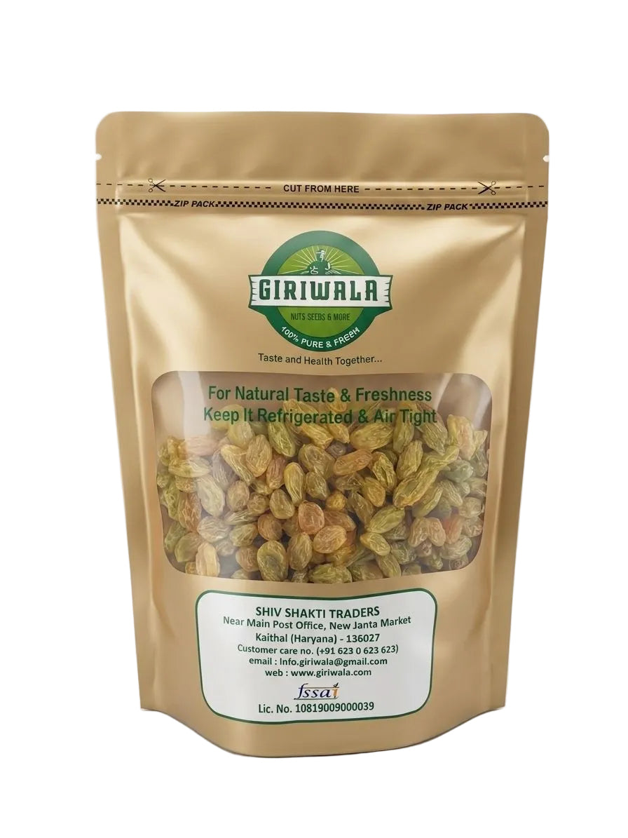 Afghani Kishmish Golden Raisins – 250 g | Premium Seedless